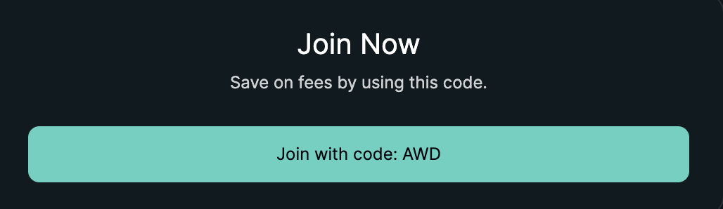 تم التحقق من رمز إحالة Hyperliquid AWD على app.hyperliquid.xyz